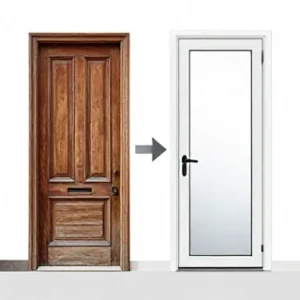 آیا درب را هم میتوان به درب upvc تبدیل کرد