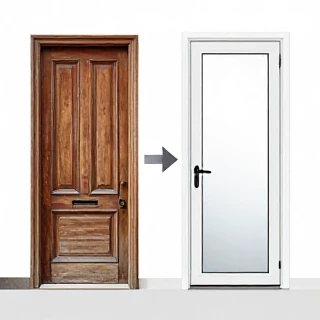 آیا درب را هم میتوان به درب upvc تبدیل کرد