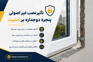 تاثیر نصب غیر اصولی پنجره دوجداره بر امنیت