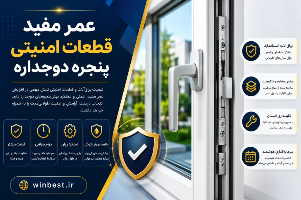 عمر مفید قطعات امنیتی پنجره دوجداره