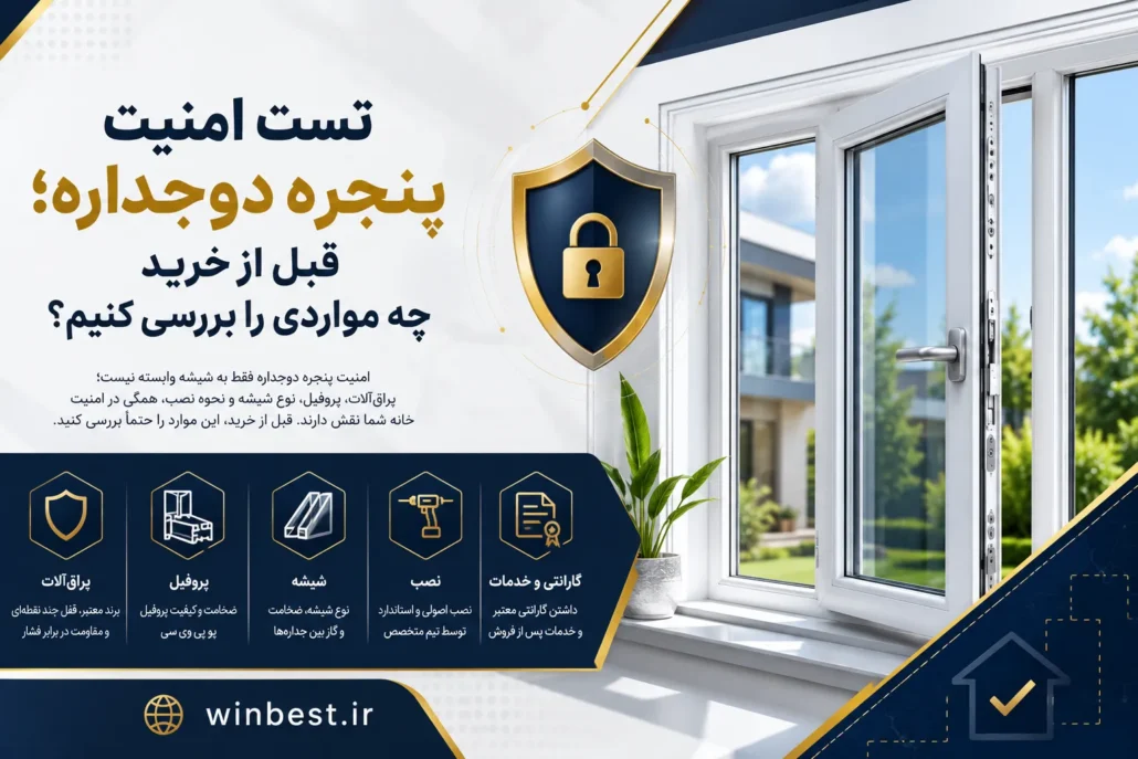 تست امنیت پنجره دوجداره