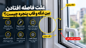 علت فاصله افتادن بین لنگه و قاب پنجره چیست؟